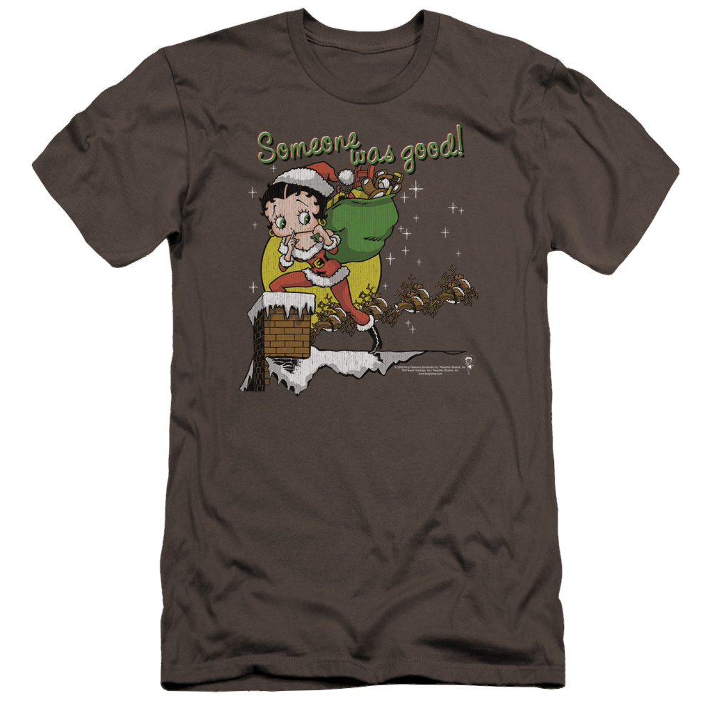 Betty Boop Chimney - Men's Premium Slim Fit T-Shirt