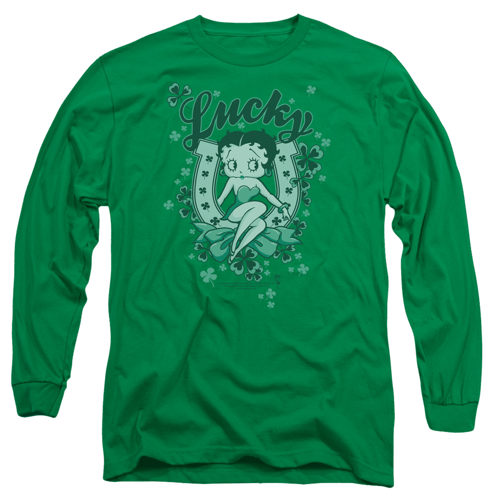 Betty Boop Lucky Boop - Men's Long Sleeve T-Shirt