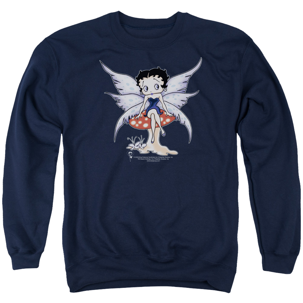 Betty Boop Mushroom Fairy - Men's Crewneck Sweatshirt