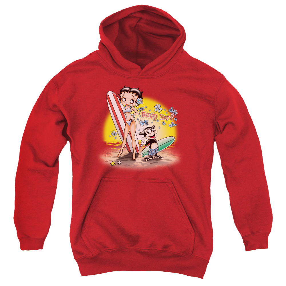 Betty Boop Surf - Youth Hoodie