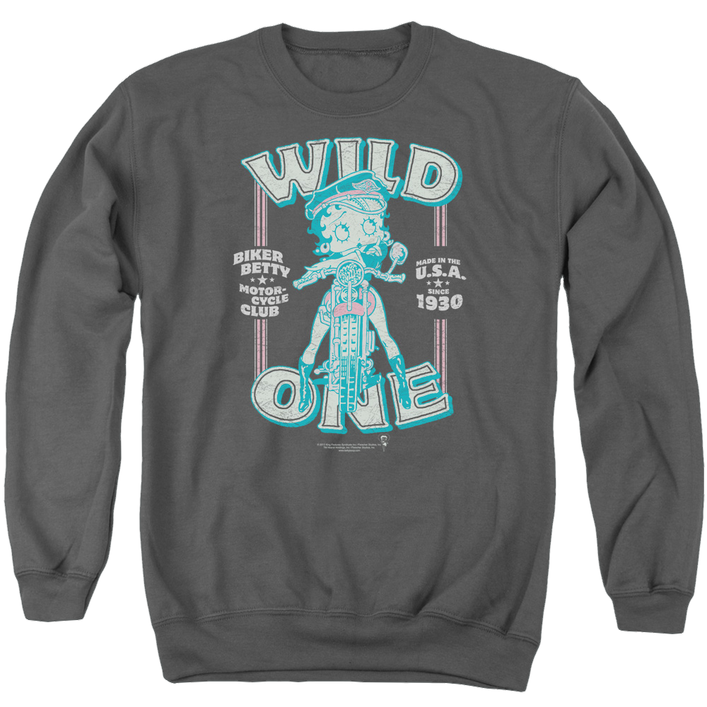 Betty Boop Wild One - Men's Crewneck Sweatshirt