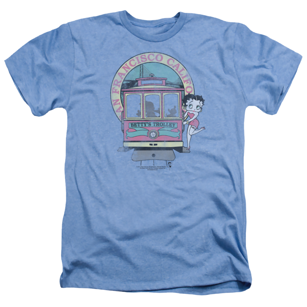 Betty Boop Bettys Trolley - Men's Heather T-Shirt
