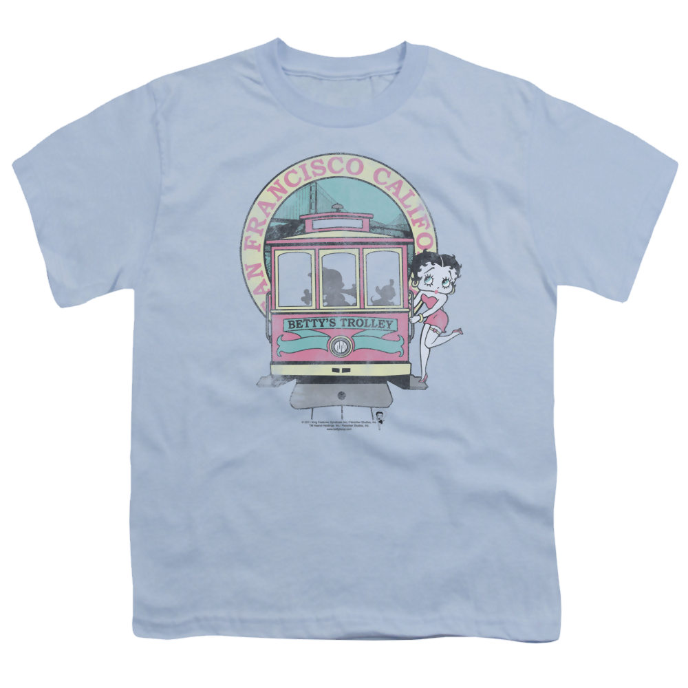 Betty Boop Bettys Trolley - Youth T-Shirt