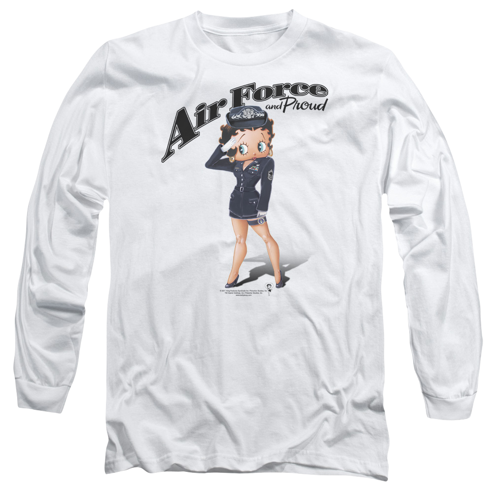 Betty Boop Air Force Boop - Men's Long Sleeve T-Shirt