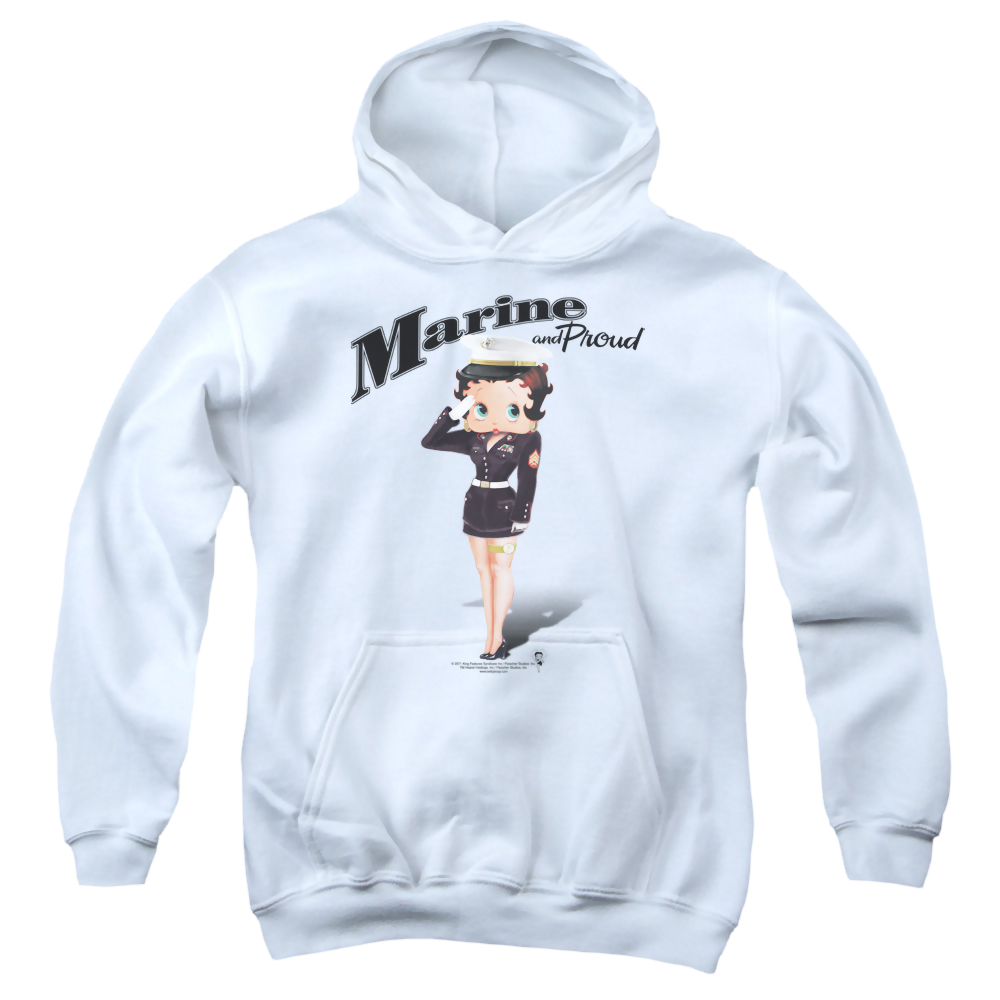 Betty Boop Marine Boop - Youth Hoodie
