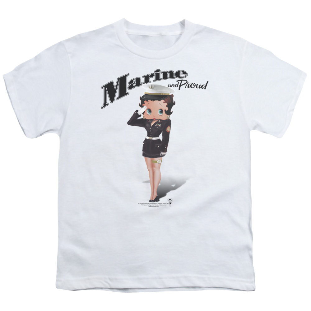 Betty Boop Marine Boop - Youth T-Shirt