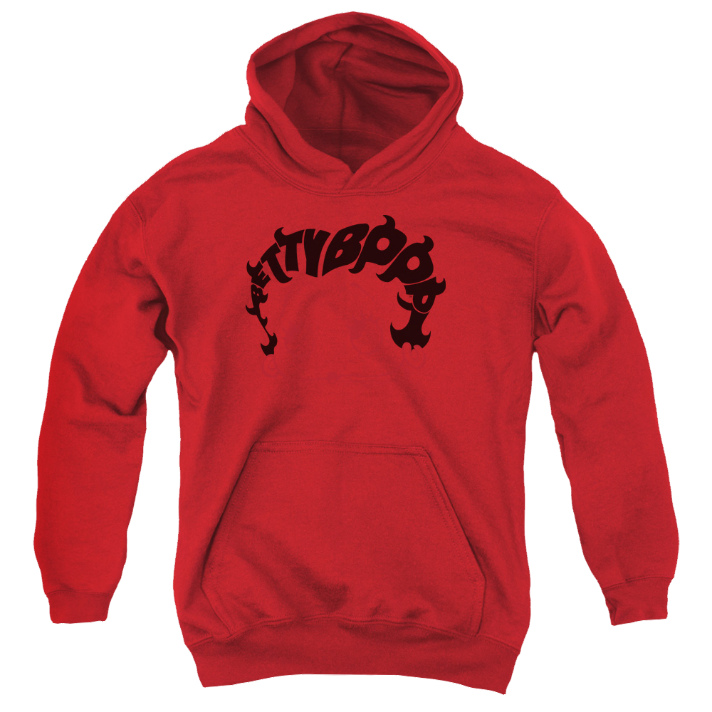 Betty Boop Word Hair - Youth Hoodie
