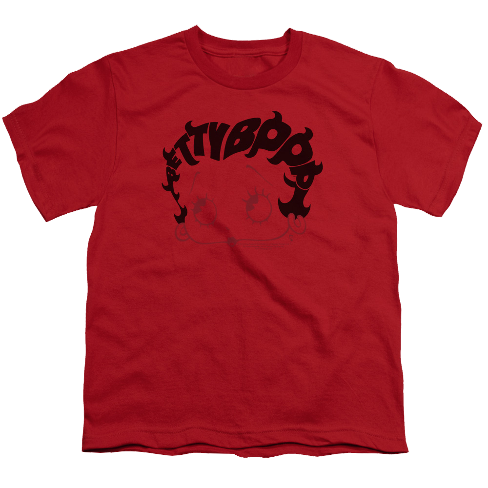 Betty Boop Word Hair - Youth T-Shirt