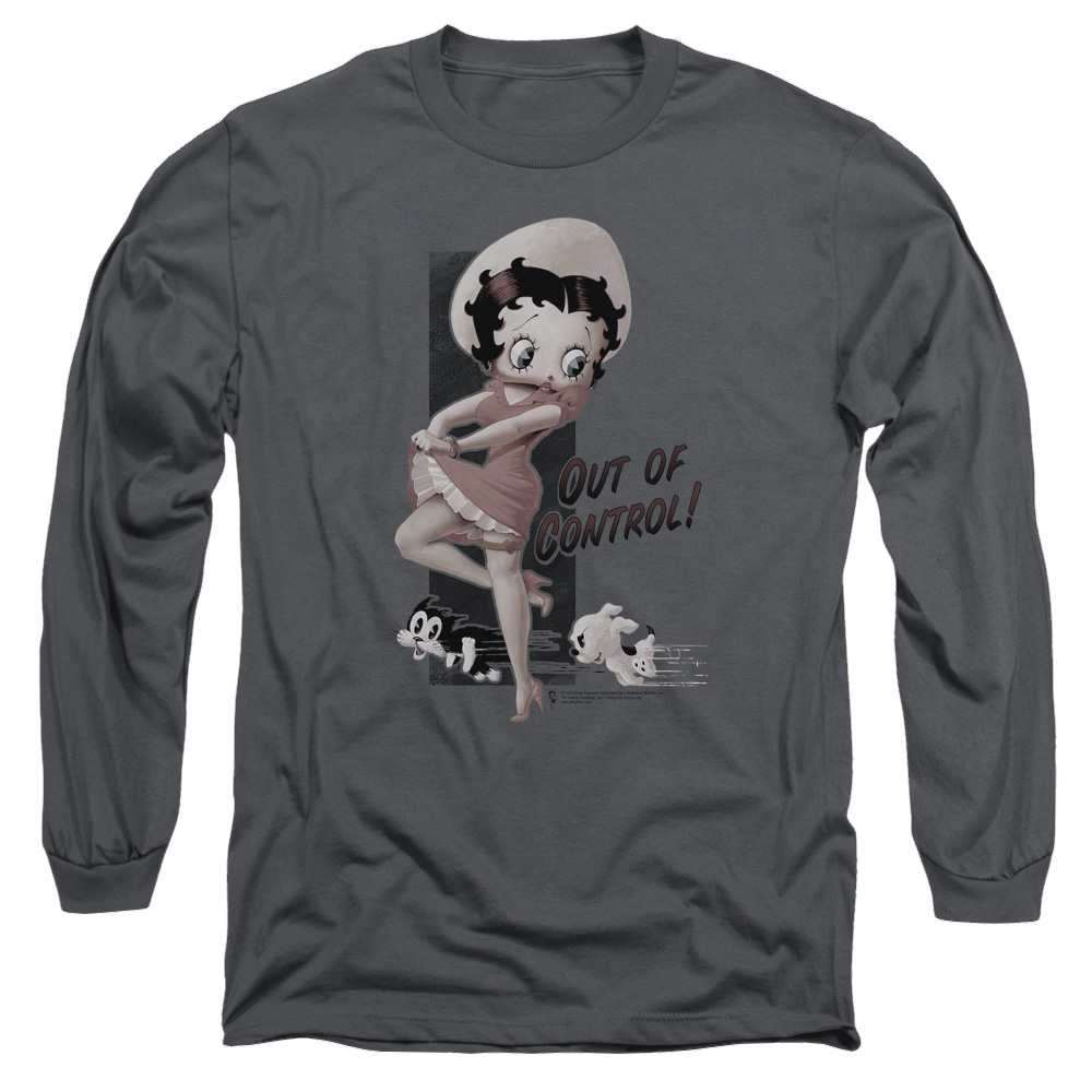 Betty Boop Out Of Control - Men's Long Sleeve T-Shirt