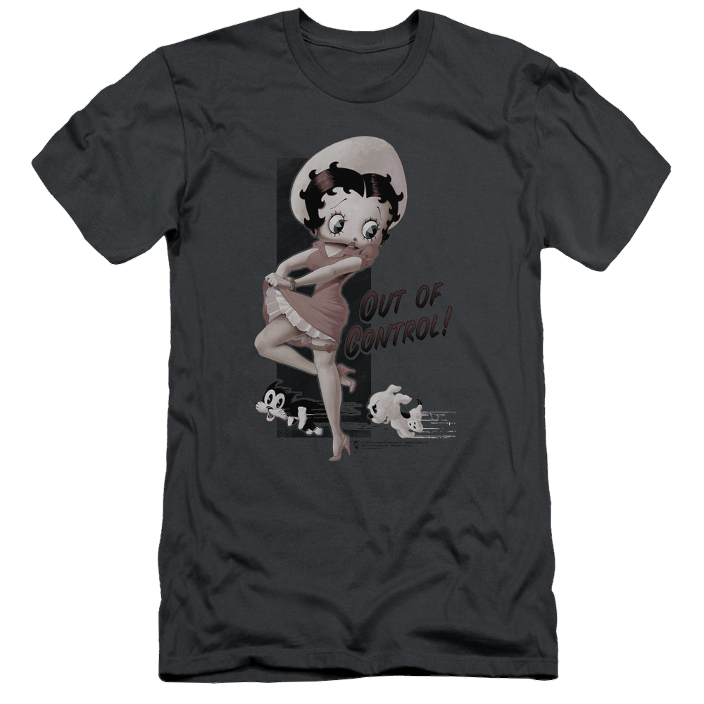 Betty Boop Out Of Control - Men's Slim Fit T-Shirt