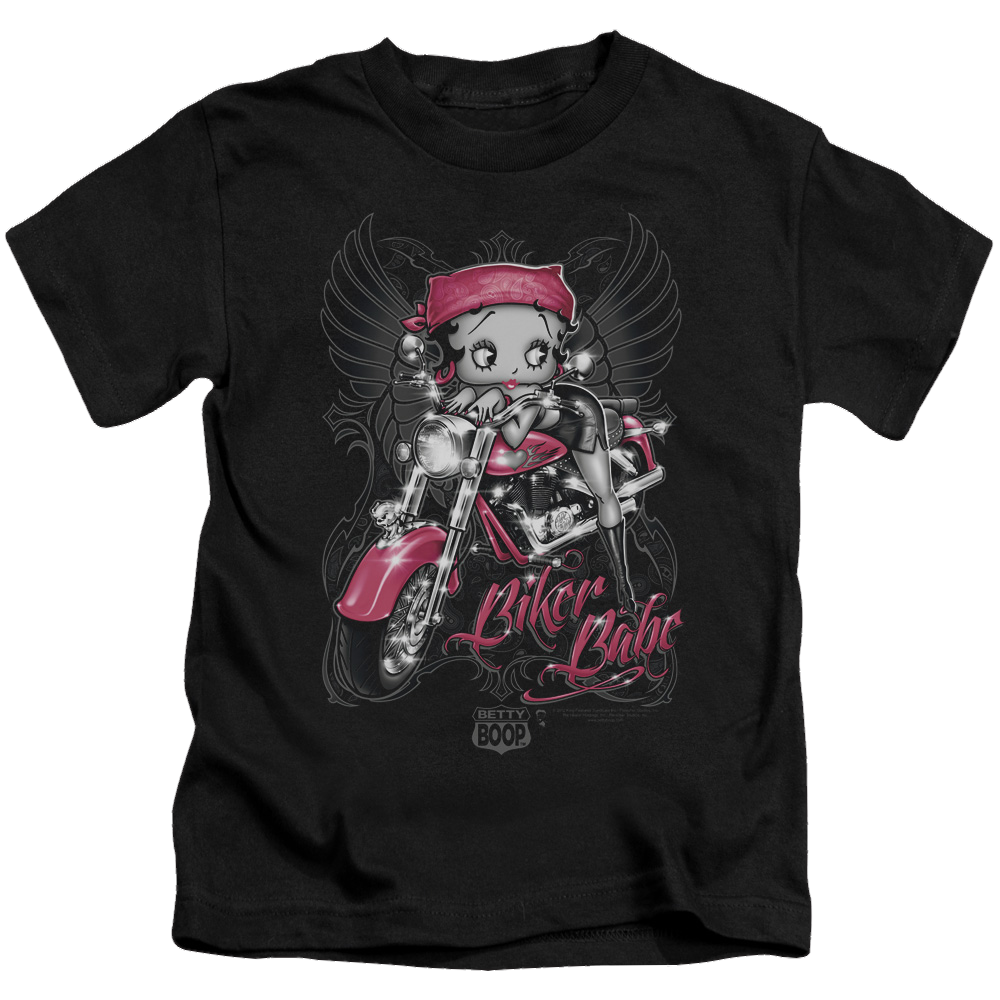 Betty Boop Biker Babe - Kid's T-Shirt