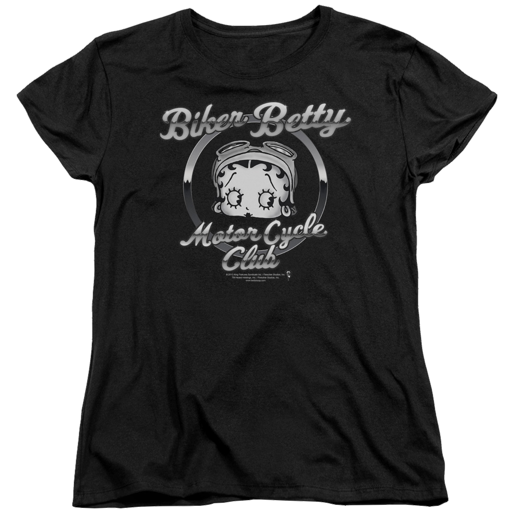 Betty Boop Chromed Logo - Women's T-Shirt