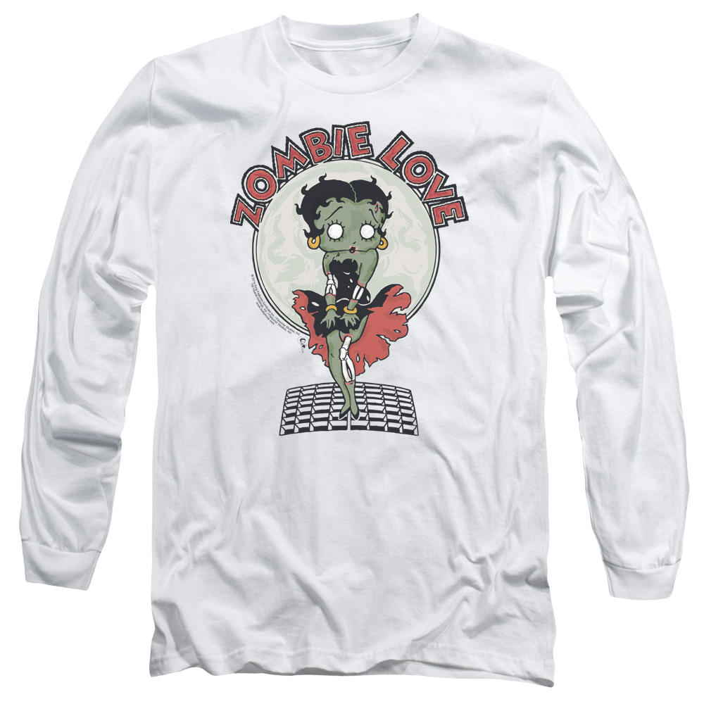 Betty Boop Breezy Zombie Love - Men's Long Sleeve T-Shirt