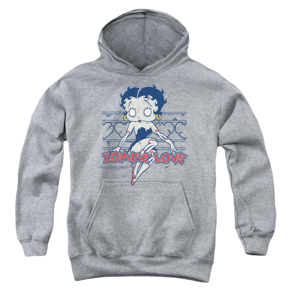 Betty Boop Zombie Pinup - Youth Hoodie