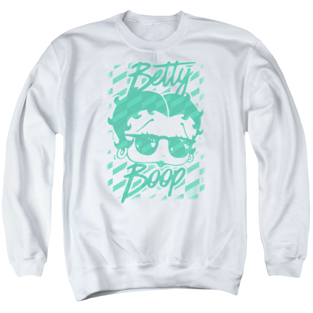 Betty Boop Summer Shades - Men's Crewneck Sweatshirt Style001