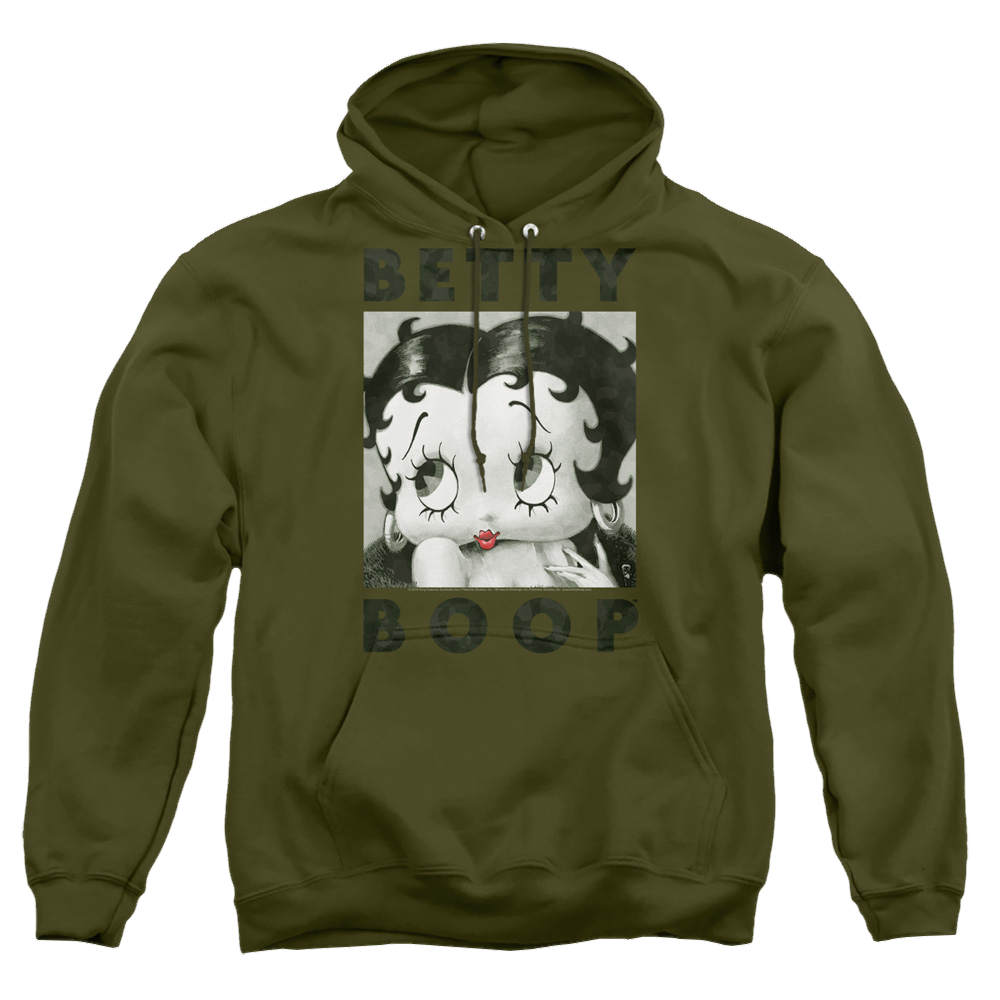 Betty Boop Camo Glamour - Pullover Hoodie