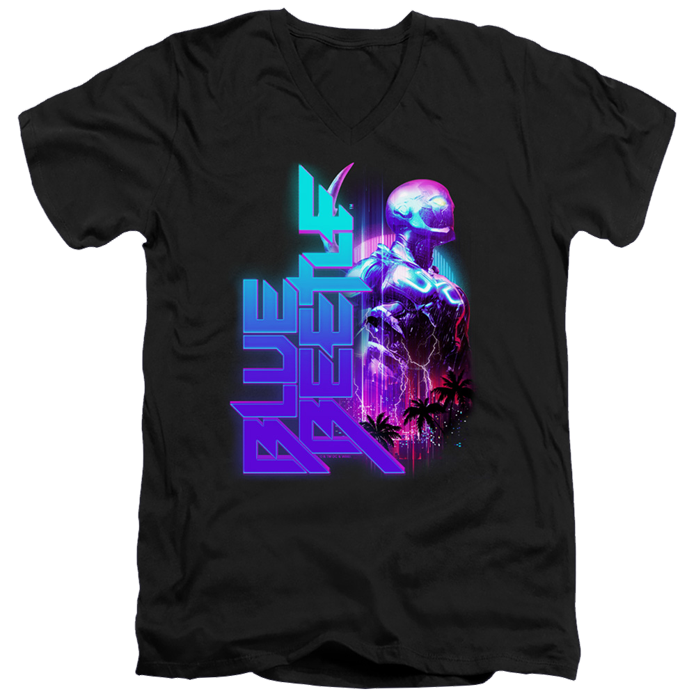 BLUE BEETLE (2023) Lightning - Men's V-Neck T-Shirt