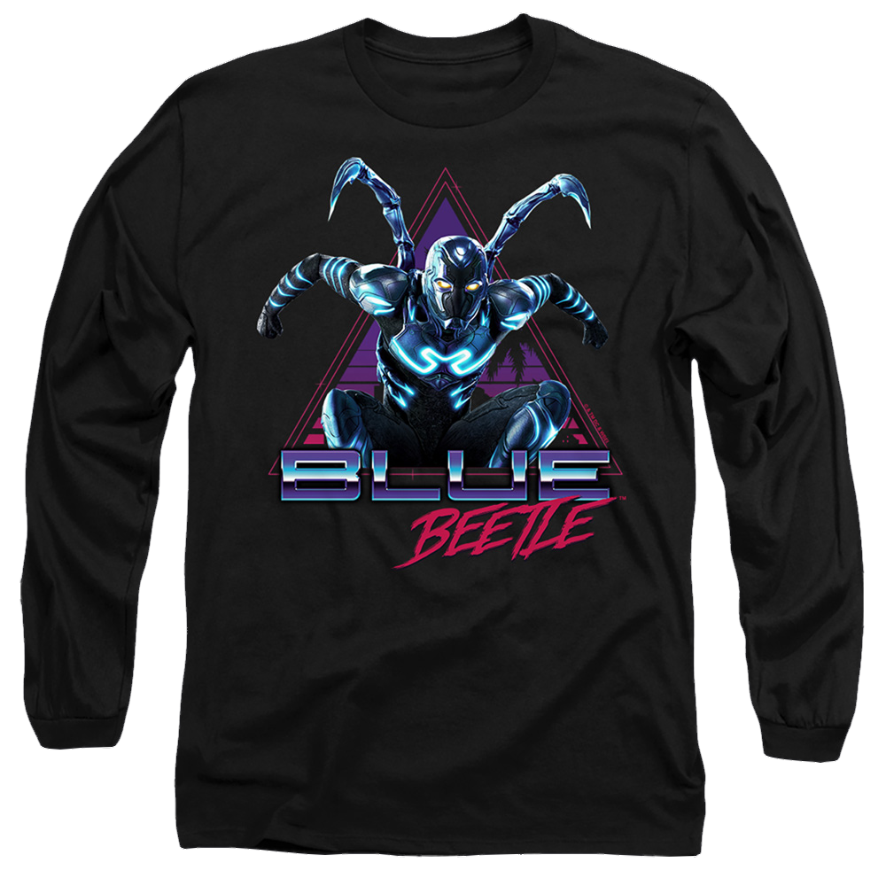 BLUE BEETLE (2023) Leaping Triangle - Men's Long Sleeve T-Shirt