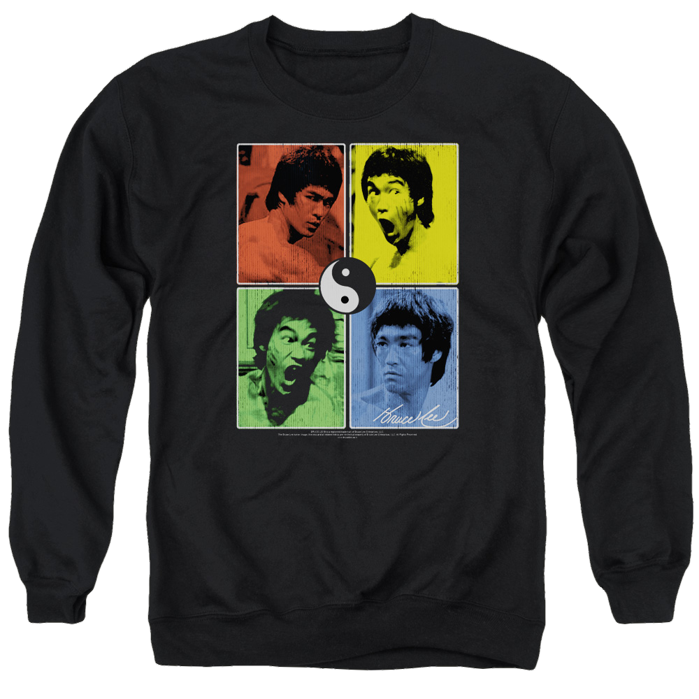Bruce Lee Enter Color Block - Men's Crewneck Sweatshirt