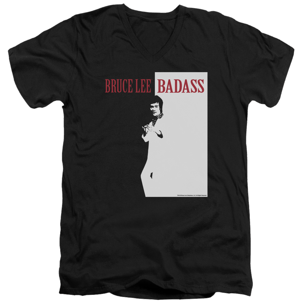 Bruce Lee Badass - Men's V-Neck T-Shirt