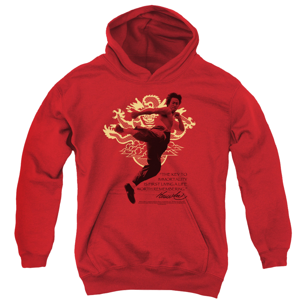 Bruce Lee Immortal Dragon - Youth Hoodie (Ages 8-12)