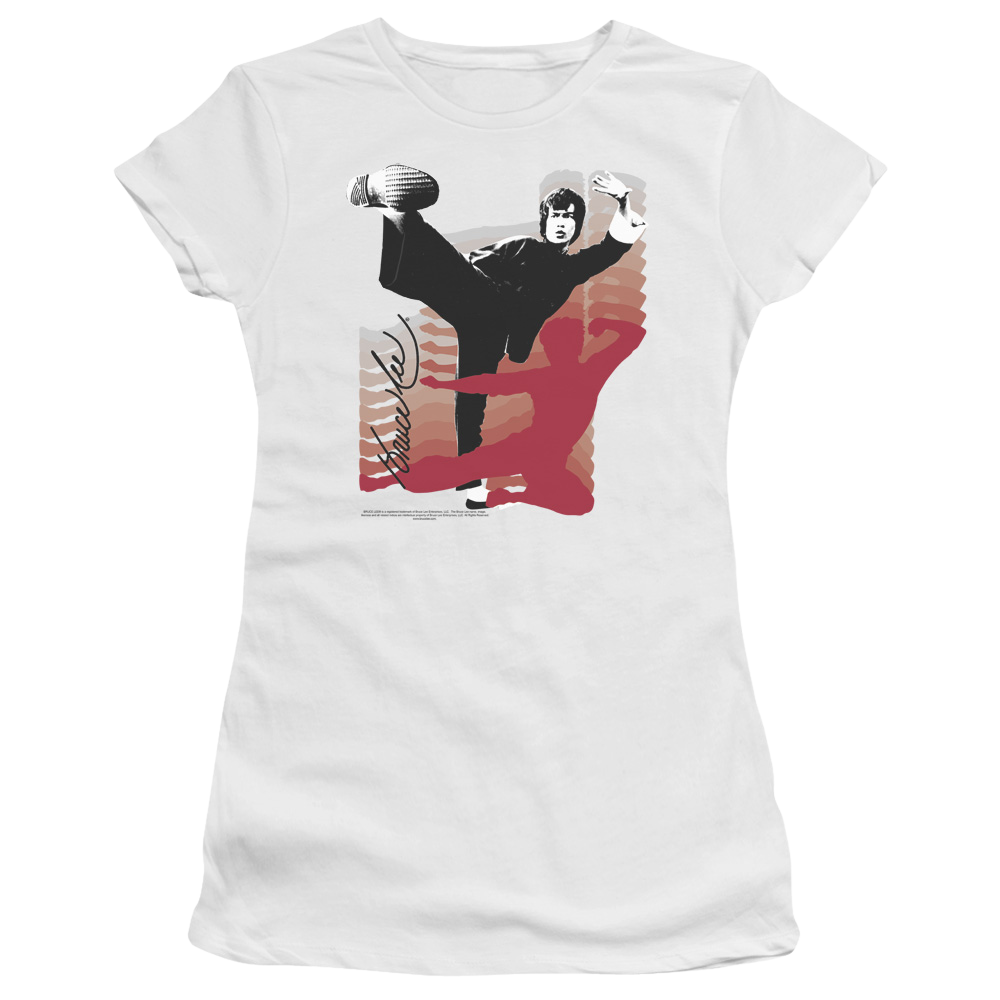 Bruce Lee Kick It - Juniors T-Shirt