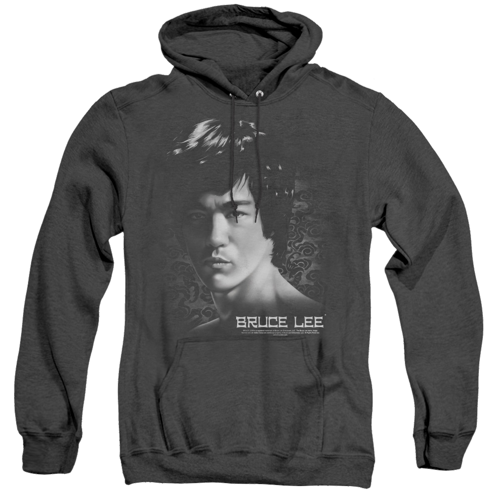 Bruce Lee In Your Face - Heather Pullover Hoodie