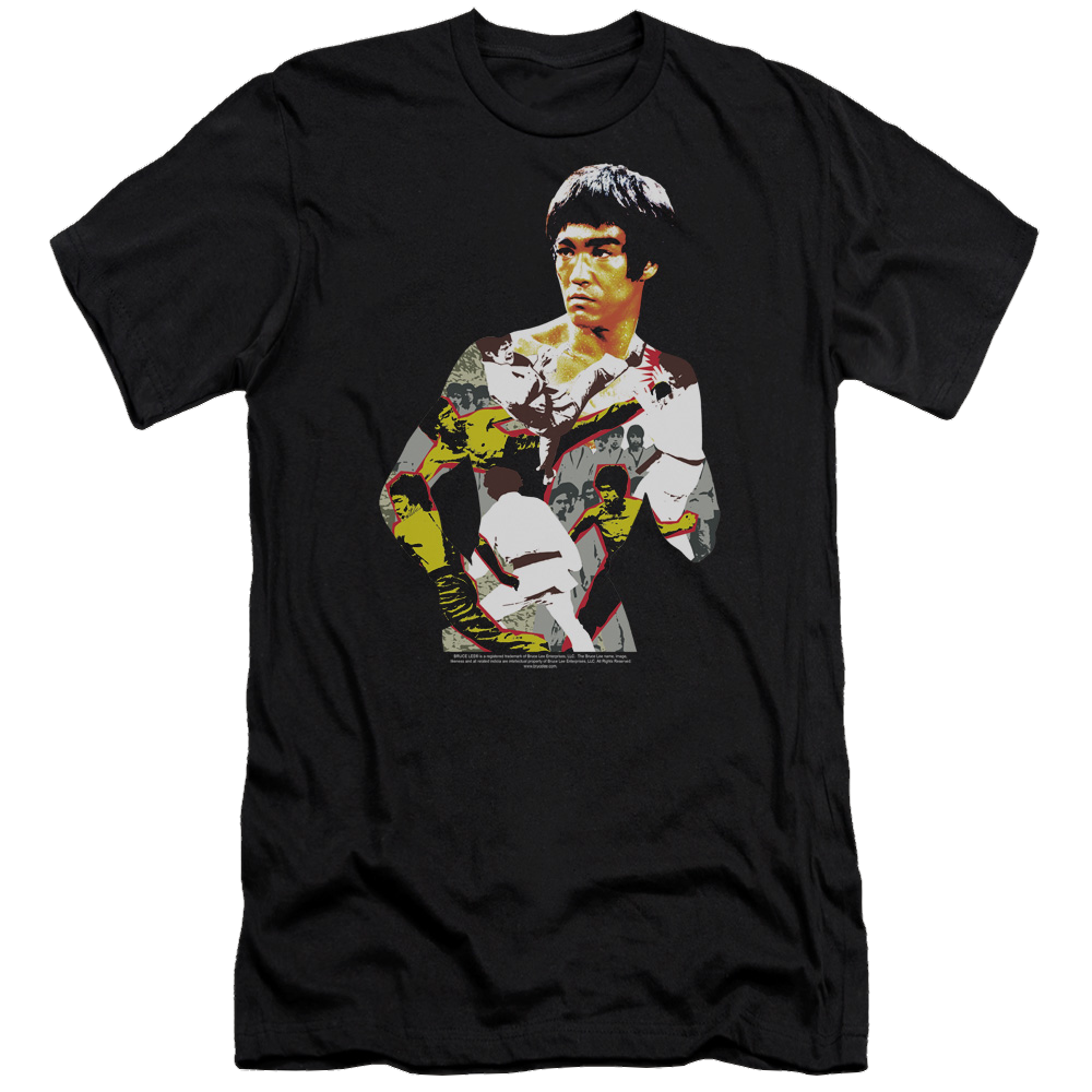 Bruce Lee Body Of Action - Men's Premium Slim Fit T-Shirt