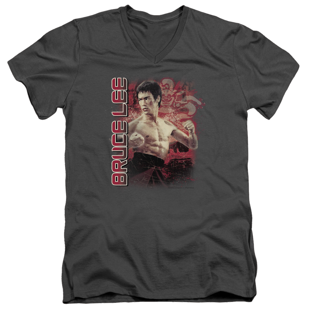 Bruce Lee Fury - Men's V-Neck T-Shirt
