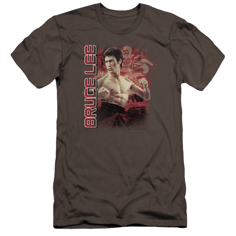 Bruce Lee Fury - Men's Premium Slim Fit T-Shirt