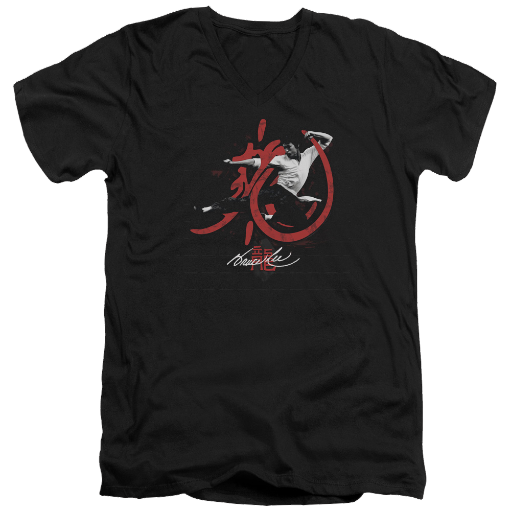 Bruce Lee High Flying - Men's V-Neck T-Shirt
