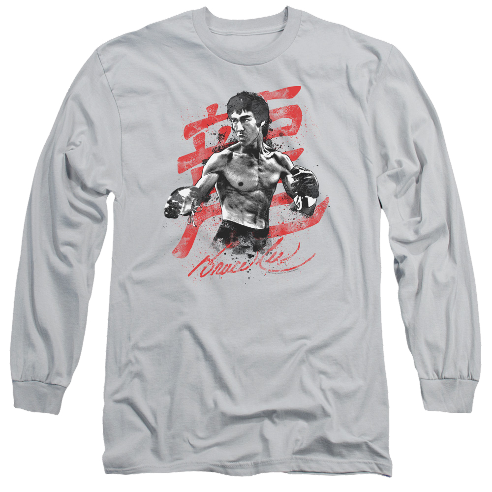Bruce Lee Ink Splatter - Men's Long Sleeve T-Shirt