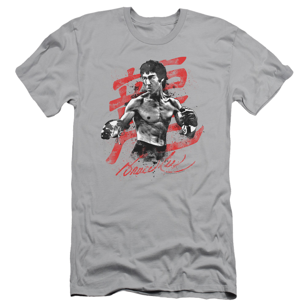 Bruce Lee Ink Splatter - Men's Slim Fit T-Shirt