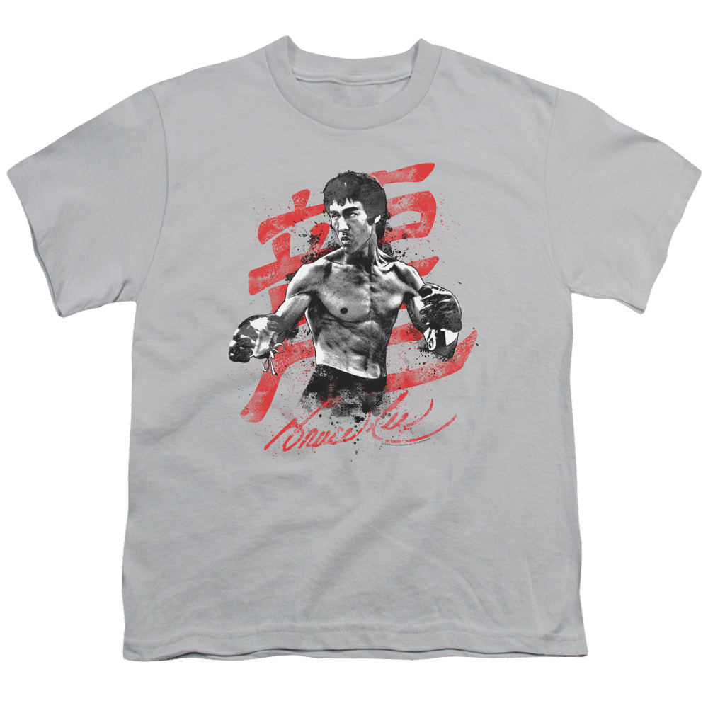 Bruce Lee Ink Splatter - Youth T-Shirt (Ages 8-12)