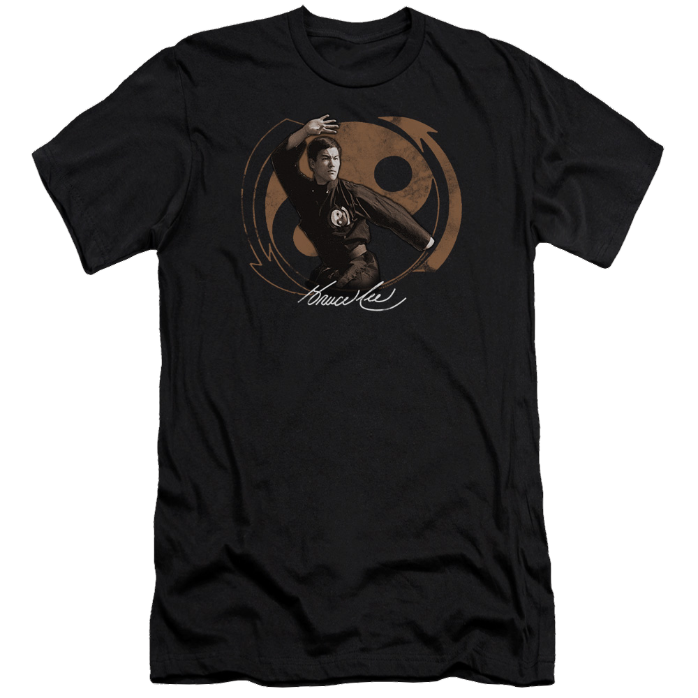 Bruce Lee Jeet Kun Do Pose - Men's Premium Slim Fit T-Shirt