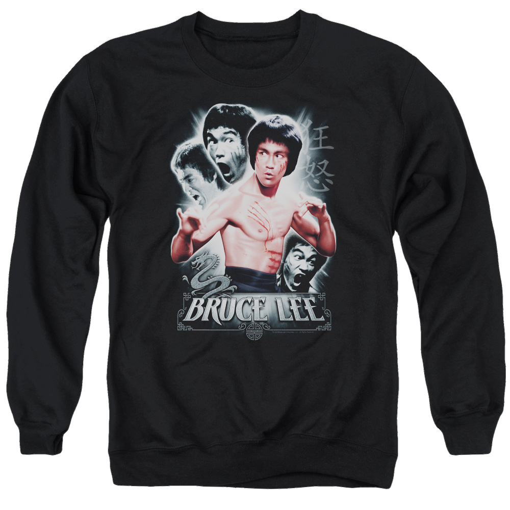 Bruce Lee Inner Fury - Men's Crewneck Sweatshirt