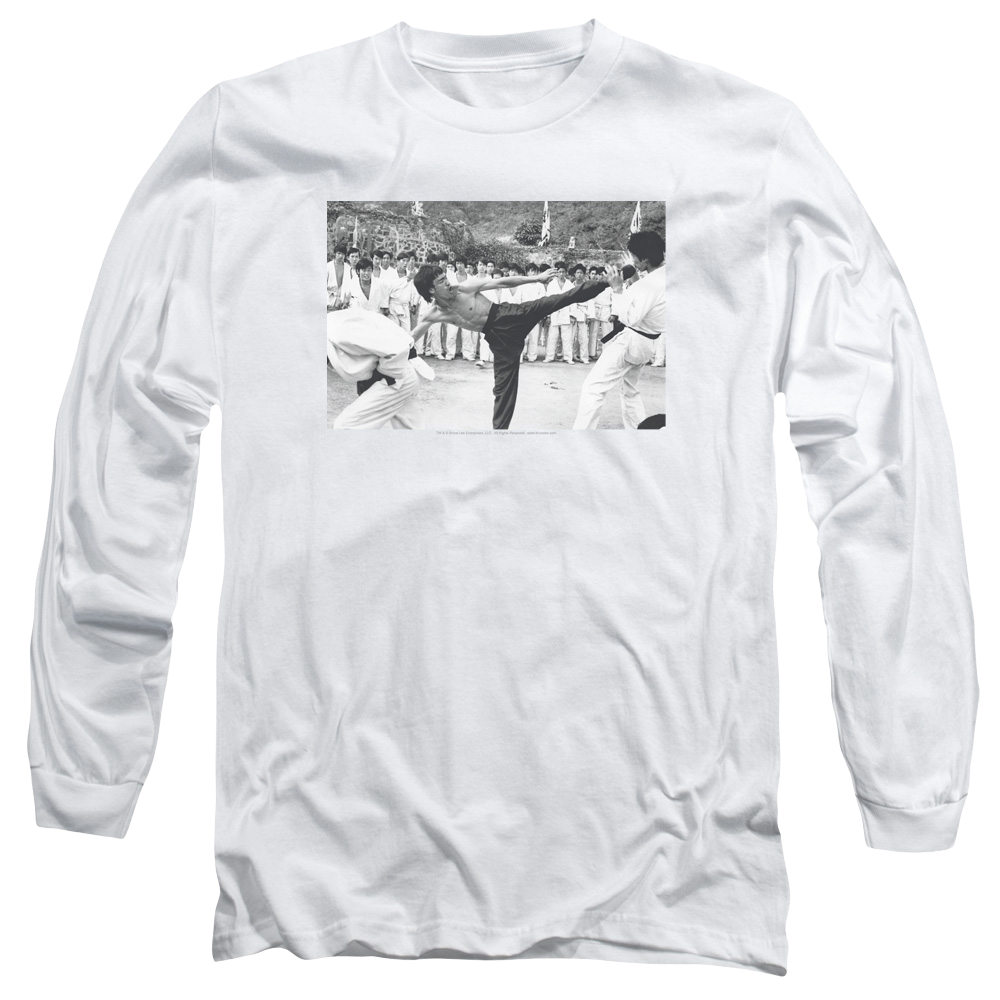 Bruce Lee Kick To The Head - Men's Long Sleeve T-Shirt