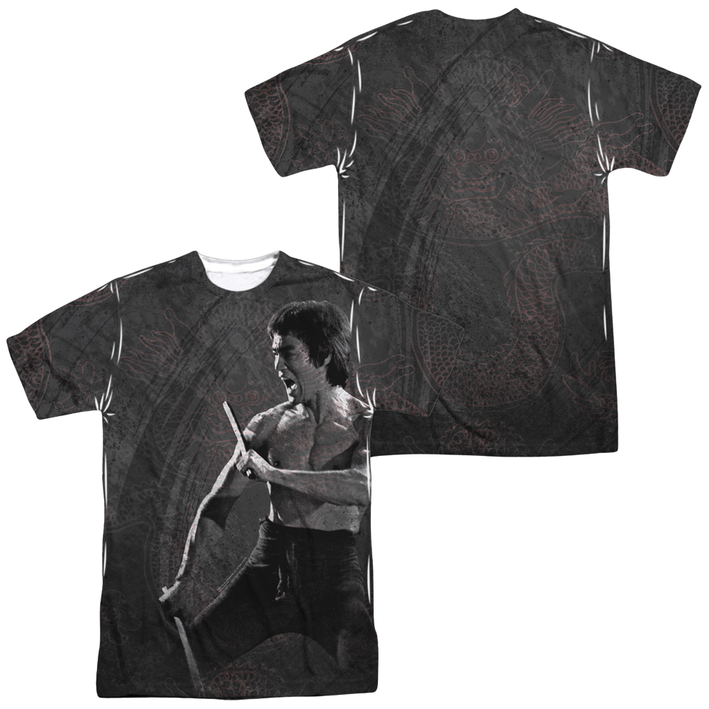 Bruce Lee Dragon Print Men's All Over Print T-Shirt