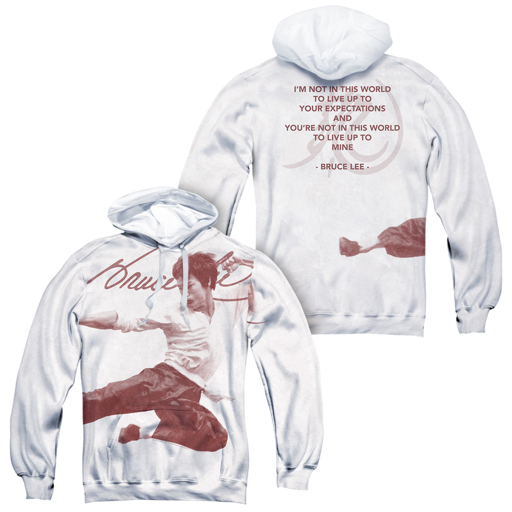 Bruce Lee Expectations (Front/Back Print) - All-Over Print Pullover Hoodie