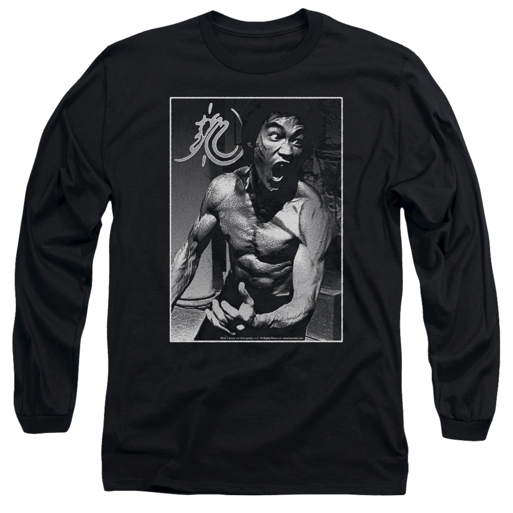 Bruce Lee Focused Rage - Men's Long Sleeve T-Shirt