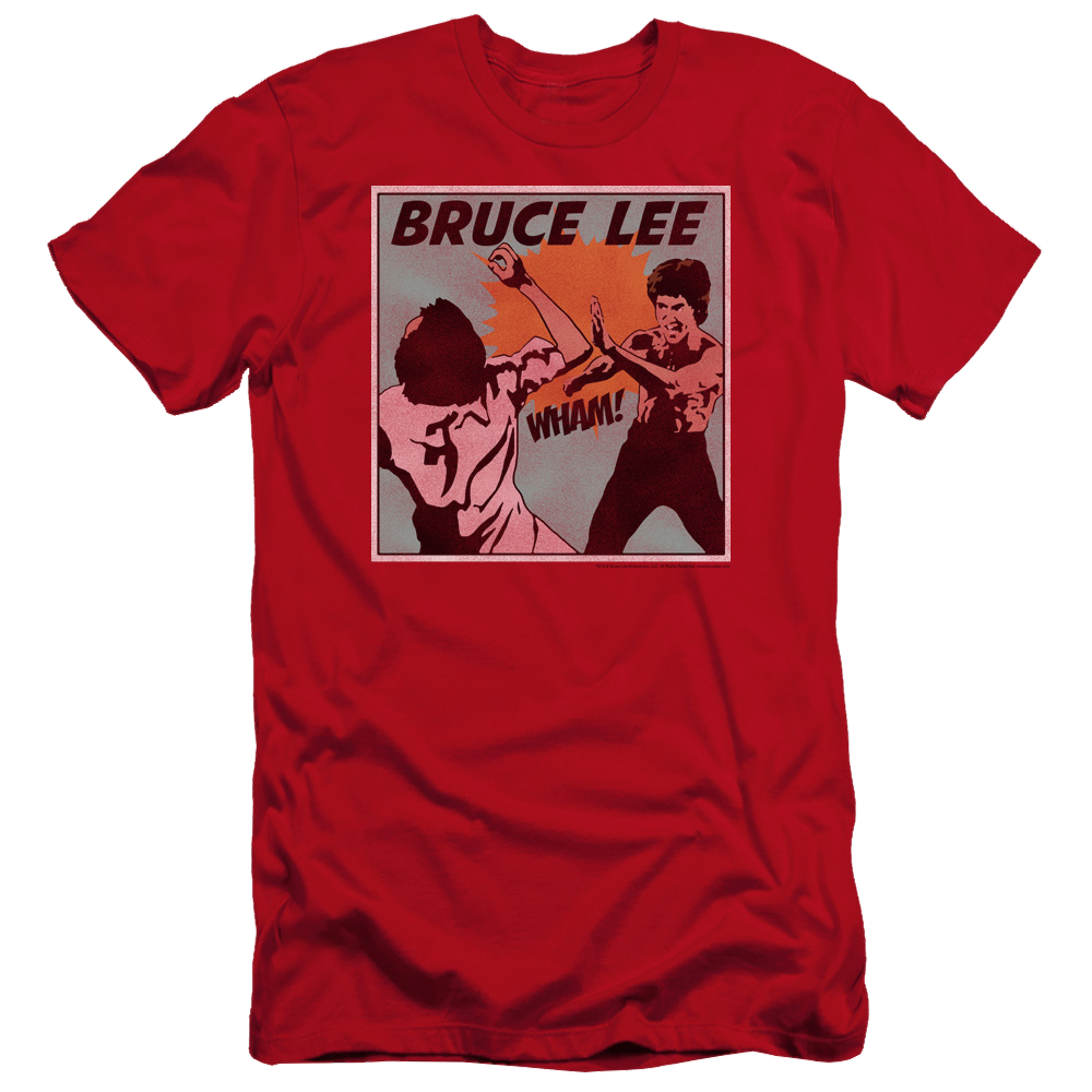 Bruce Lee Comic Panel - Men's Premium Slim Fit T-Shirt
