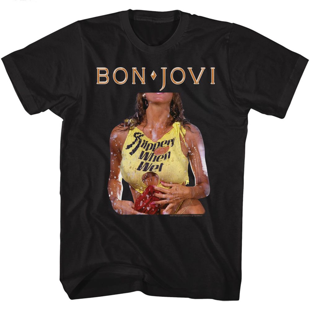 Bon Jovi Slippery When Wet T-Shirt Style001