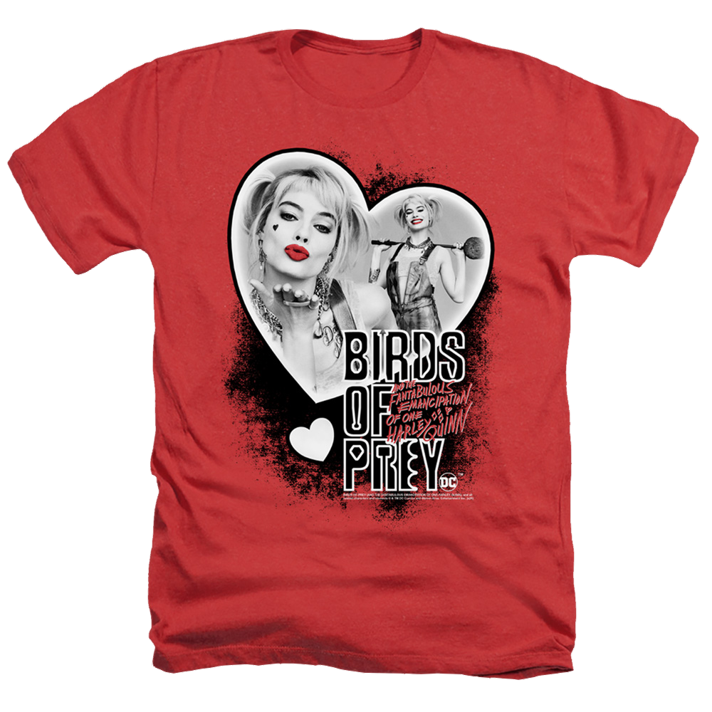 Birds of Prey Heart Harley - Men's Heather T-Shirt