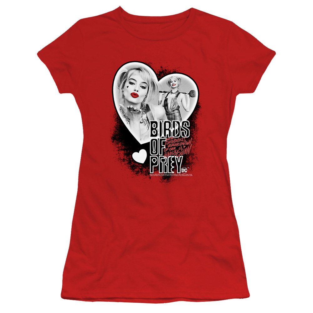 Birds of Prey Heart Harley - Juniors T-Shirt
