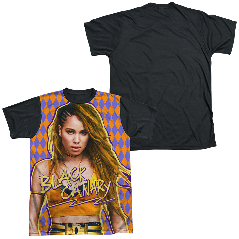 Birds of Prey Black Canary - Men's Black Back T-Shirt