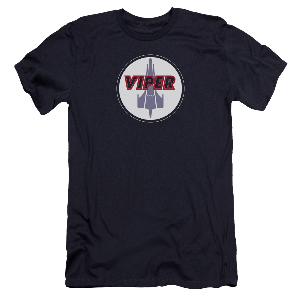 Battlestar Galactica Viper Badge - Men's Premium Slim Fit T-Shirt