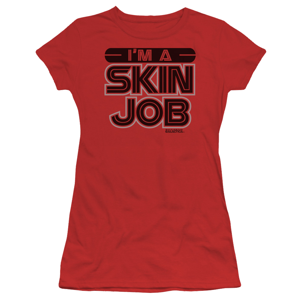 Battlestar Galactica Im A Skin Job - Juniors T-Shirt