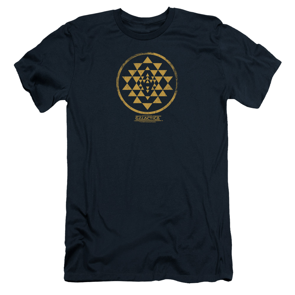 Battlestar Galactica Gold Squadron Patch - Men's Premium Slim Fit T-Shirt