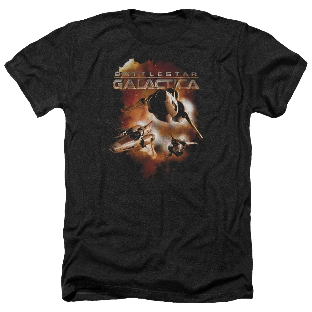 Battlestar Galactica Vipers Stretch - Men's Heather T-Shirt