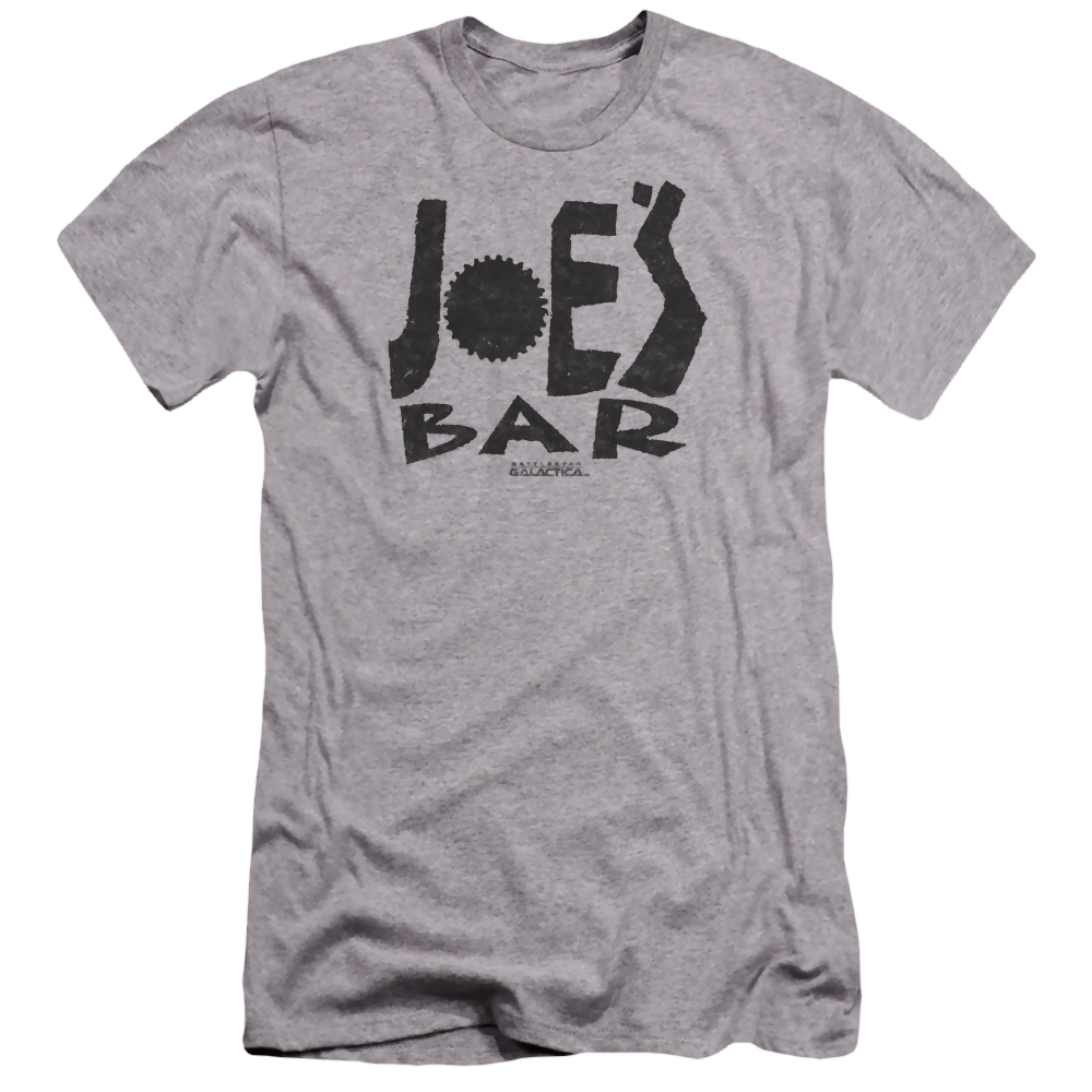 Battlestar Galactica Joes Bar Logo - Men's Premium Slim Fit T-Shirt